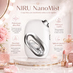 Pulverizator facial pentru serum NIRU NanoMist - spray facial portabil cu acumulator