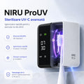 Sterilizator UV-C pentru periuța de dinți NIRU ProUV, igienizare rapidă în 7 minute și design compact, alb