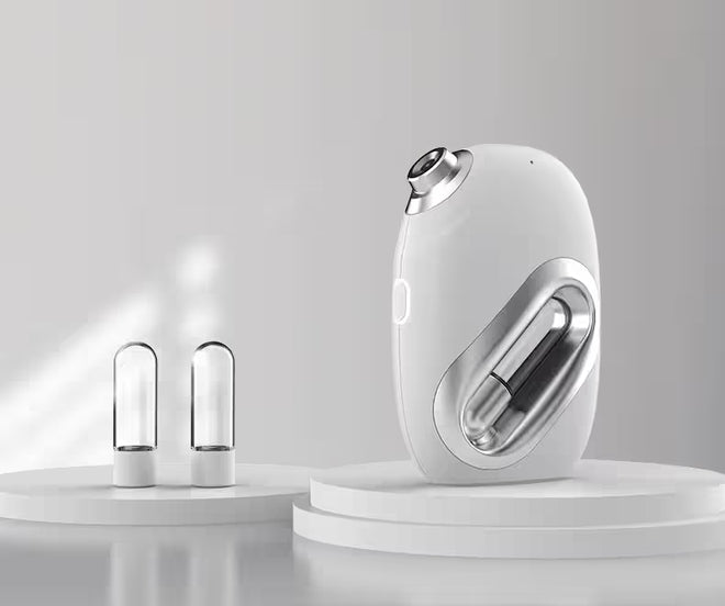 Pulverizator facial pentru serum NIRU NanoMist - spray facial portabil cu acumulator
