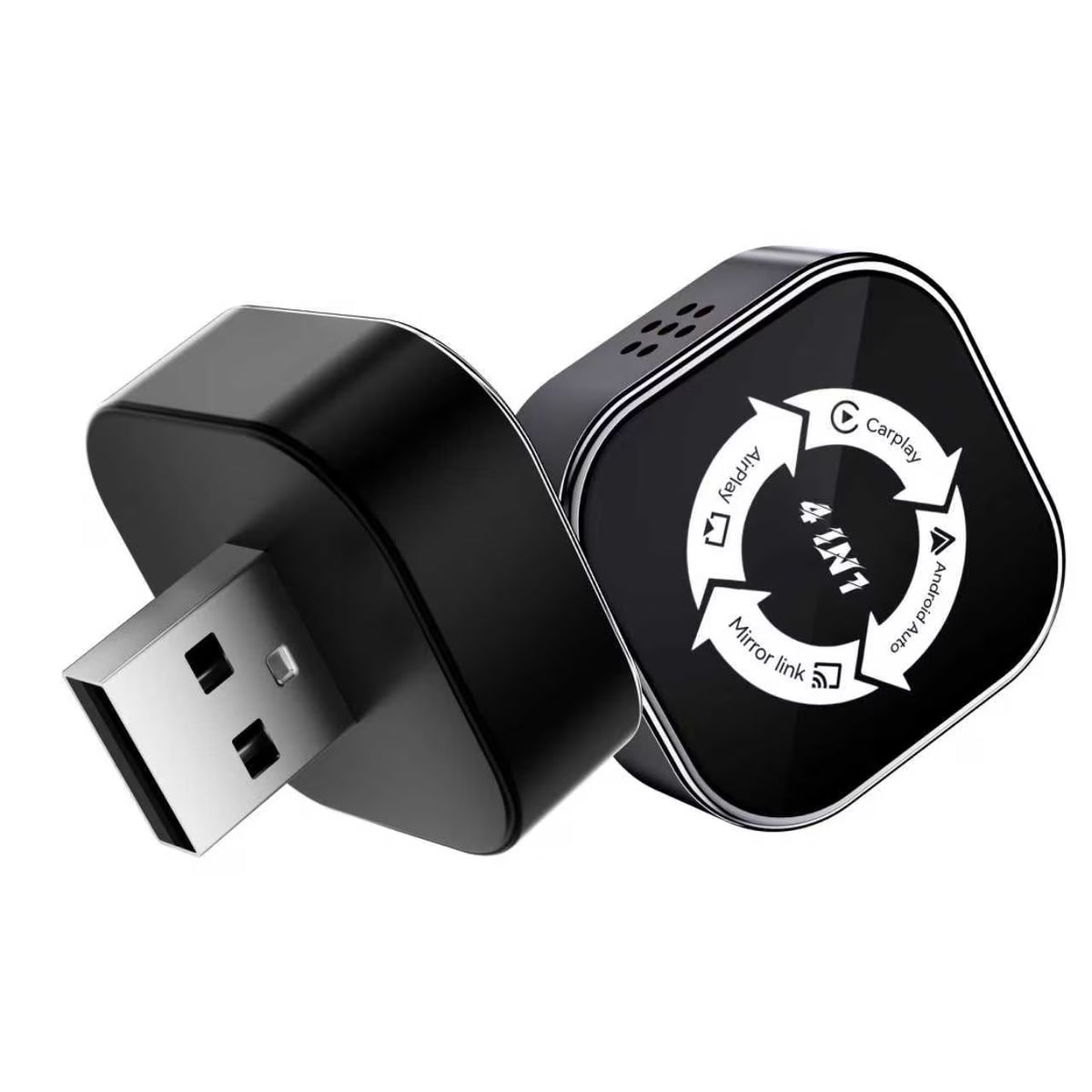 Adaptor Auto Wireless 4-in-1 Niru AirDrive Pro model B pentru Apple CarPlay si Android Auto, imagine produs pentru Shopify, cautare organica si SEO