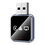 Adaptor Auto Wireless 4-in-1 Niru AirDrive Pro model AB, imagine de galerie cu adaptor auto wireless in prezentare comerciala pe fundal curat