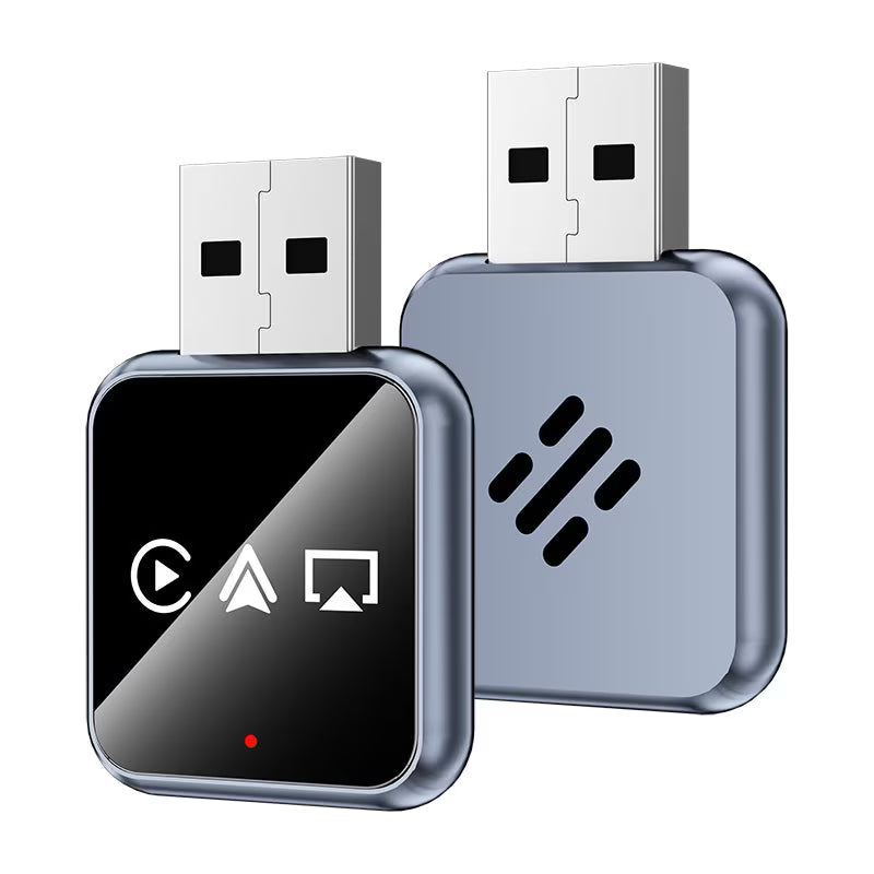 Adaptor Auto Wireless 4-in-1 Niru AirDrive Pro model AB, imagine de galerie cu vedere detaliata a adaptorului pentru conectivitate wireless in masina