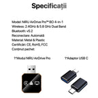 Adaptor Auto Wireless 4-in-1 Niru AirDrive Pro model BO, imagine de galerie cu detaliu vizual al produsului si al constructiei adaptorului