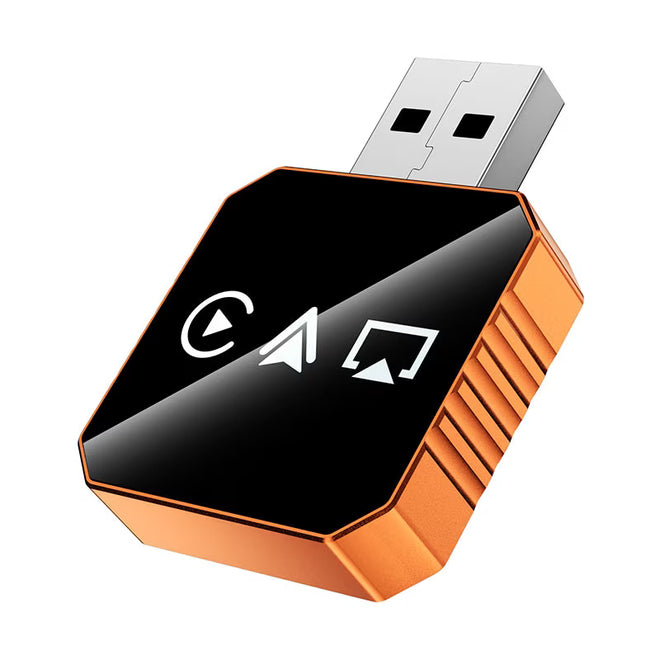 Adaptor Auto Wireless 4-in-1 Niru AirDrive Pro model BO, imagine de galerie cu produsul si detalii de conectivitate wireless pentru masina