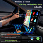 Adaptor Auto Wireless 4-in-1 Niru AirDrive Pro model BV, imagine de galerie cu detaliu produs pentru Apple CarPlay si Android Auto