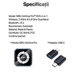Adaptor Auto Wireless 4-in-1 Niru AirDrive Pro model BVS, imagine de galerie cu detaliu vizual al adaptorului si al constructiei produsului