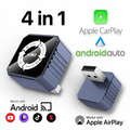 Adaptor Auto Wireless 4-in-1 Niru AirDrive Pro model BVS, imagine de galerie cu detaliu produs pentru Apple CarPlay si Android Auto