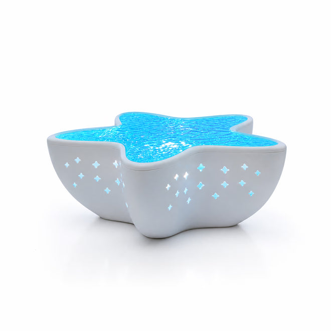 Lampă proiector NIRU StarLamp - valuri oceanice RGB LED, model stea de mare