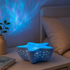 Lampă proiector NIRU StarLamp - valuri oceanice RGB LED, model stea de mare