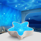 Lampă proiector NIRU StarLamp - valuri oceanice RGB LED, model stea de mare