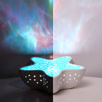 Lampă proiector NIRU StarLamp - valuri oceanice RGB LED, model stea de mare