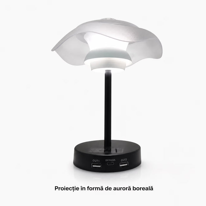 Lampă proiector NIRU ProLamp Aurora - proiectie auroră boreală multicolora