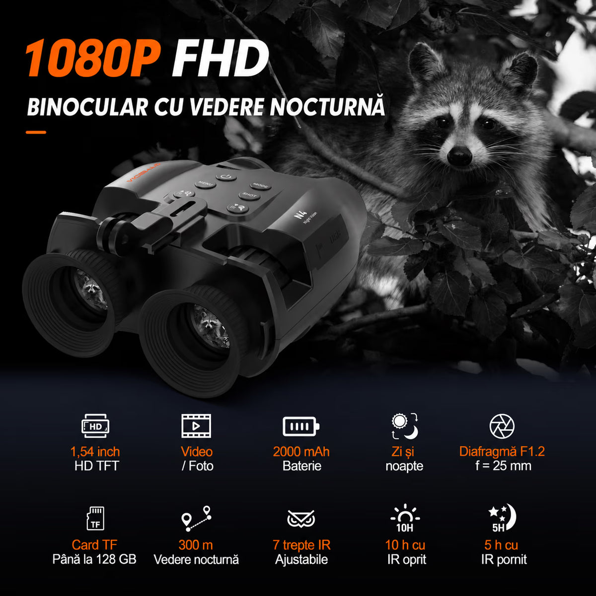 Binoclu digital cu vedere nocturnă – NIRU GTMEDIA N4