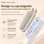 Dispozitiv masaj scalp EMS NIRU ProComb™ - perie electrica reincarcabila USB cu LED