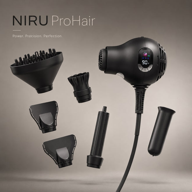 Uscător de păr ionic compact NIRU ProHair - 1600W