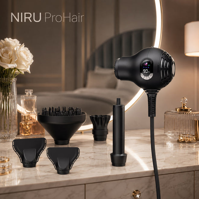 Uscător de păr ionic compact NIRU ProHair - 1600W