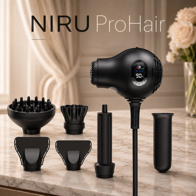 Uscător de păr ionic compact NIRU ProHair - 1600W