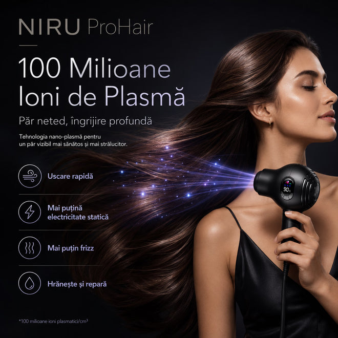 Uscător de păr ionic compact NIRU ProHair - 1600W