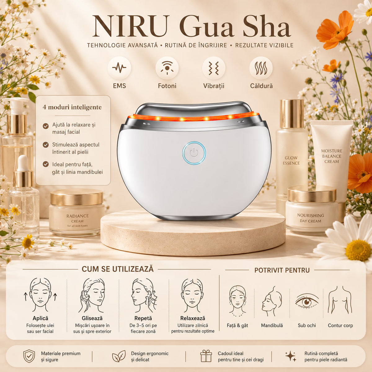 Aparat Gua Sha electric – NIRU GoLift