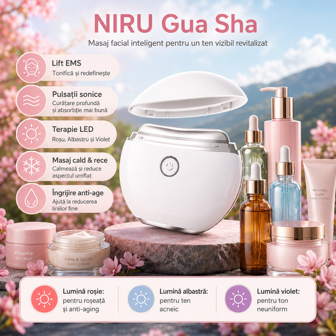 Aparat masaj facial Gua Sha electric NIRU GoLift