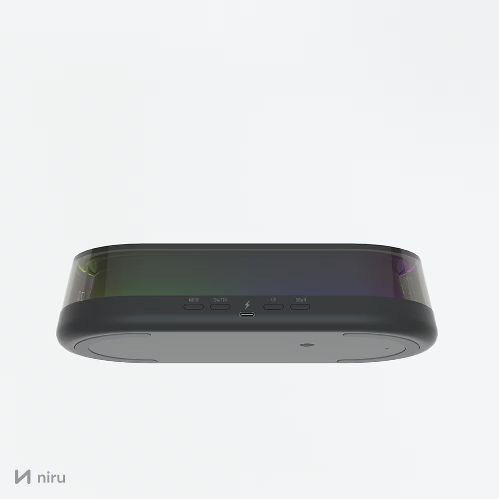 Ceas cu încărcător wireless NIRU LumoNeon, fotografie de produs 7