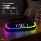 Ceas cu încărcător wireless NIRU LumoNeon: lasă o lumină de veghe aprinsă noaptea