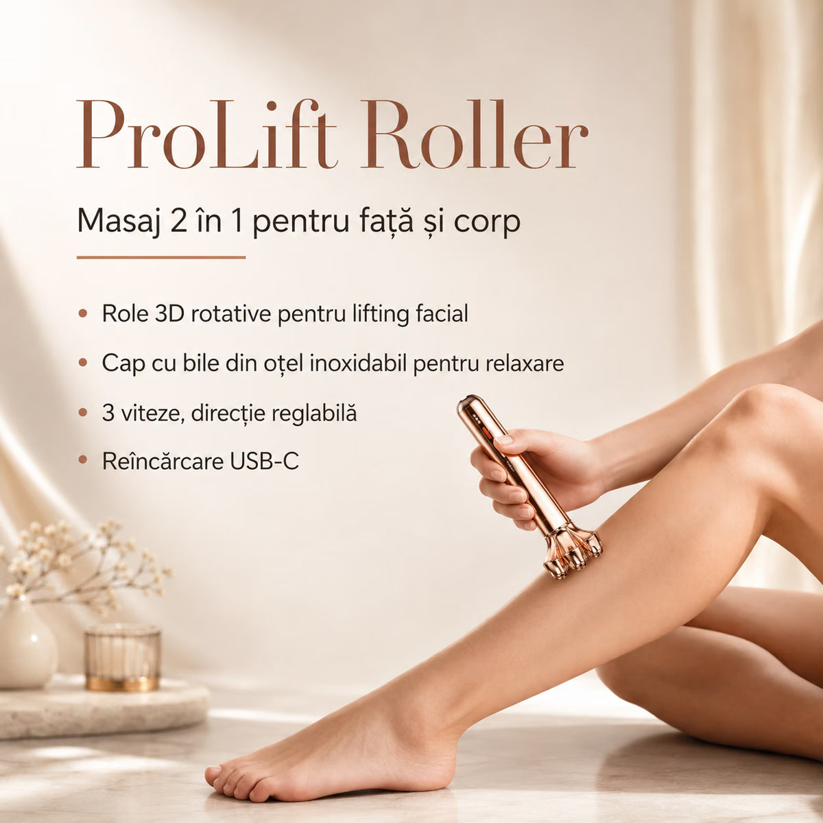 Aparat de masaj facial și corporal – NIRU ProLift