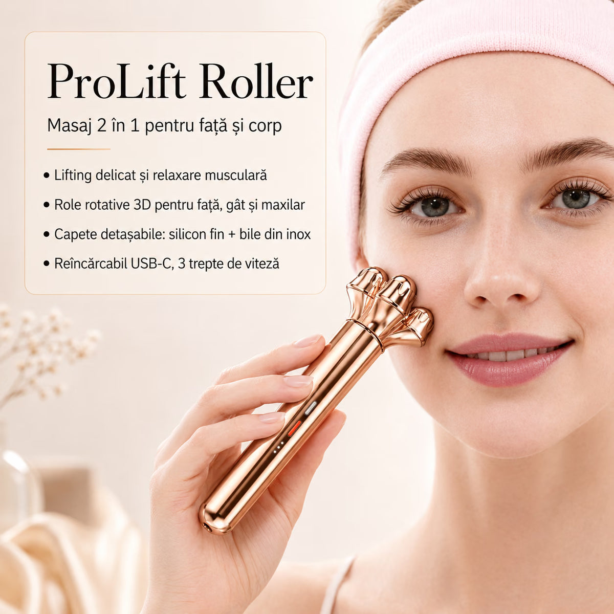 Aparat de masaj facial și corporal – NIRU ProLift