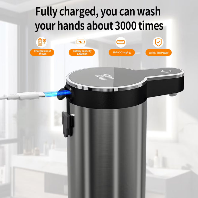 Spuma de sapun ejectata din NIRU GoClean