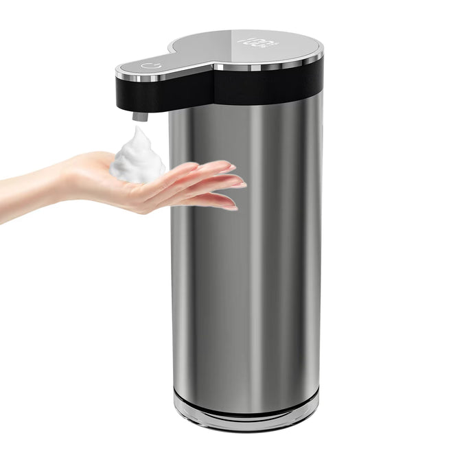 Dozator sapun spuma automat NIRU GoClean pe fundal alb