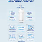 Irigator bucal portabil fără fir cu 4 moduri de curățare și capăt rotativ 360 de grade
