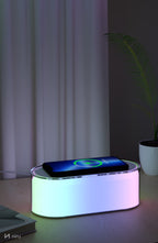 Lampă de veghe cu încărcător wireless NIRU LumoGlow, fotografie de produs 7