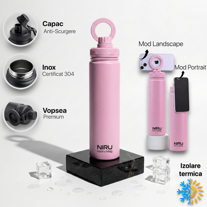 Design minimalista NIRU HydroMag 750ML