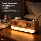 Radio retro NIRU NeoRadio: încarcă telefonul și căștile peste noapte