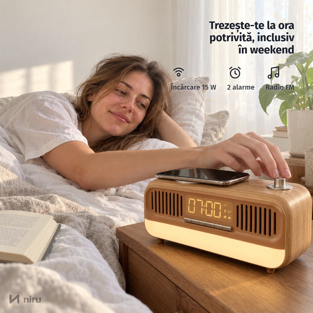 Radio retro NIRU NeoRadio: trezește-te la ora potrivită, inclusiv în weekend