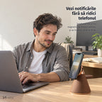 Stand de încărcare magnetic NIRU LumoDock: vezi notificările fără să ridici telefonul