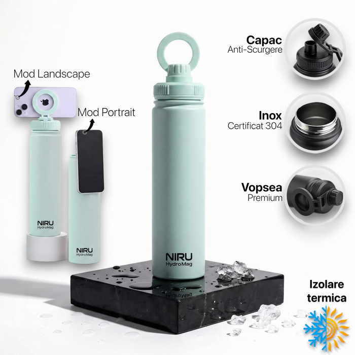 Sticla de apa portabila NIRU HydroMag 750ML