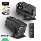 Videoproiector NIRU HY320Mini pe fundal alb